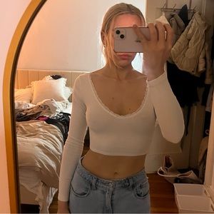 super cute open back top